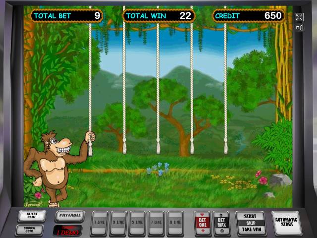 Бонусный раунд в слоте Крейзи Манки Бонусная игра в Обезьянках